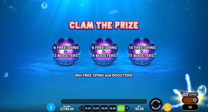Manta Mayhem - Muschel-Auswahl bei Clam The Prize